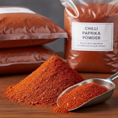 Premium Chilli Powder with 0-20000 SHU Heat Level, 0.3% Max Impurity, and Fine Powder Texture for Culinary and Food Manufacturing